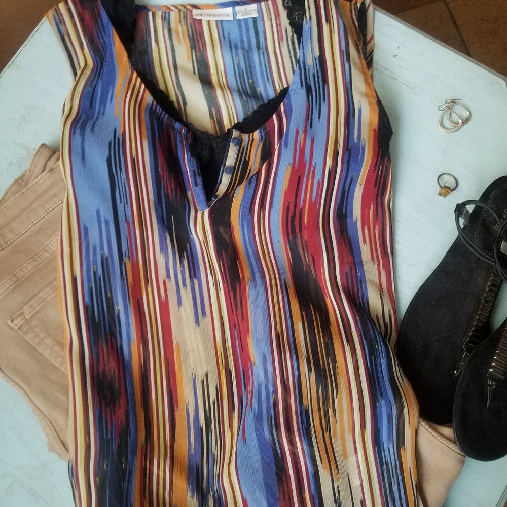 Multi color top